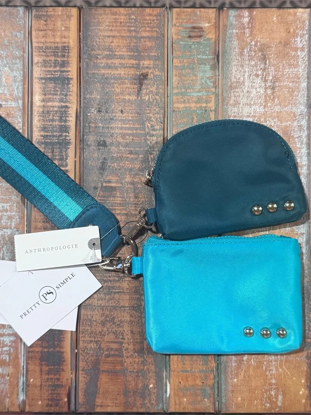 Anthropologie Pretty Simple 3 Sisters Collection Wristlet Keychain